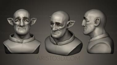 Busts of heroes and monsters (BUSTH_0154) 3D model for CNC machine